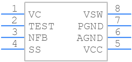 CS5172EDR8G - onsemi - PCB symbol
