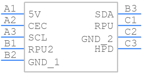 ESD5384NCTBG - onsemi - PCB symbol