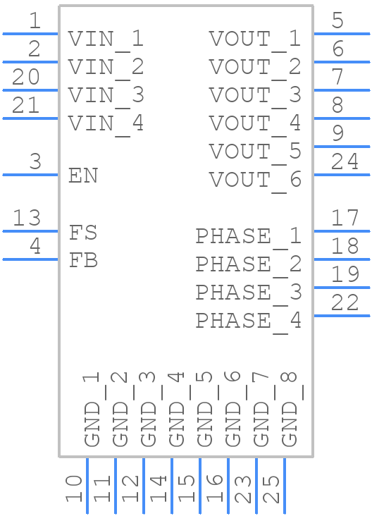 MUN24AD03-SM - Delta Electronics - PCB symbol
