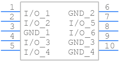 ESD8006MUTAG - onsemi - PCB symbol