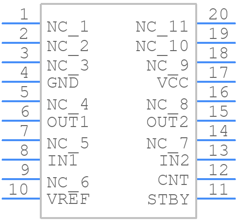 LA4814JA-AE - onsemi - PCB symbol