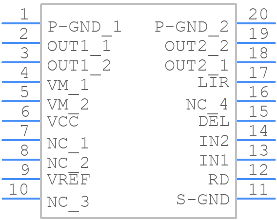 LB1843V-TLM-E - onsemi - PCB symbol