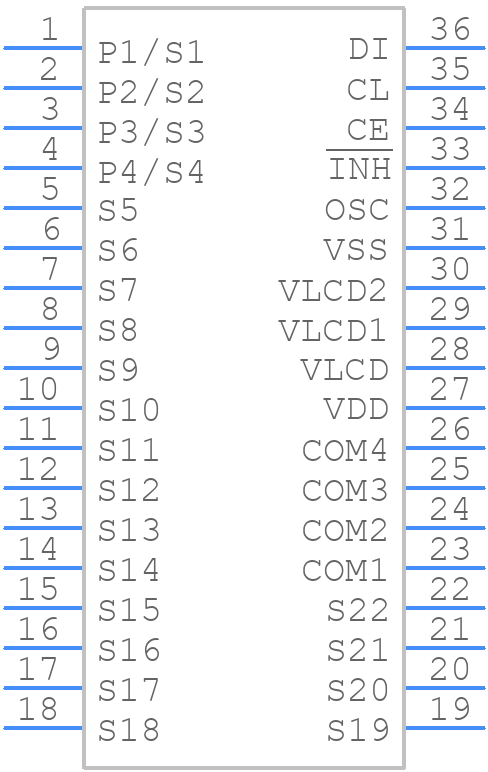 LC75844M-TLM-E - onsemi - PCB symbol