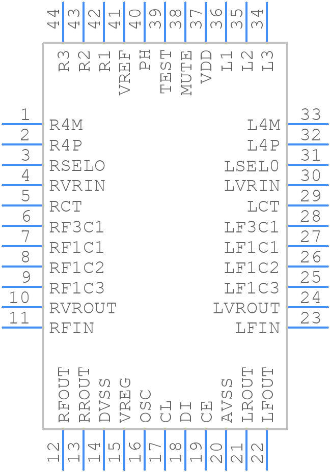 LV3313PM-TLM-E - onsemi - PCB symbol