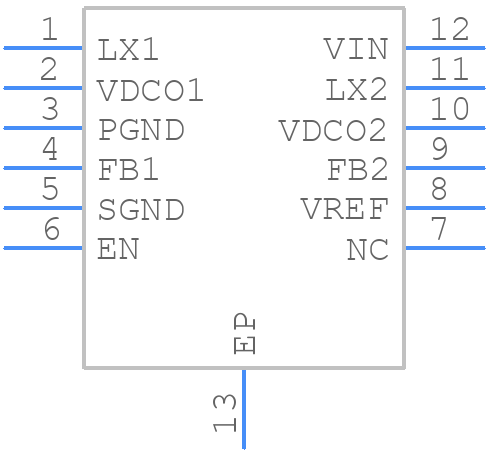 LV52117QATXG - onsemi - PCB symbol