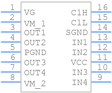LV8405V-TLM-E - onsemi - PCB symbol