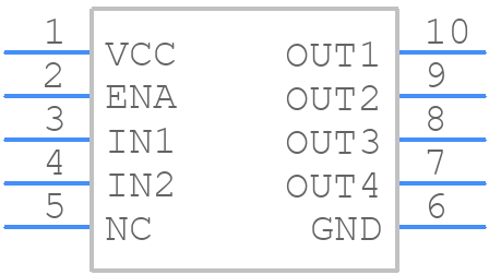 LV8549MC-AH - onsemi - PCB symbol