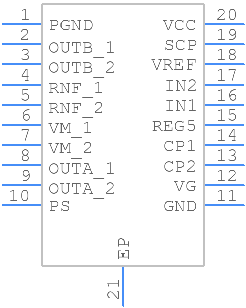 LV8760T-TLM-E - onsemi - PCB symbol