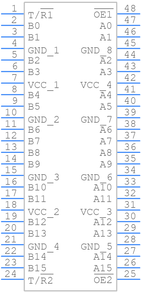 M74LCX16245DTR2G - onsemi - PCB symbol