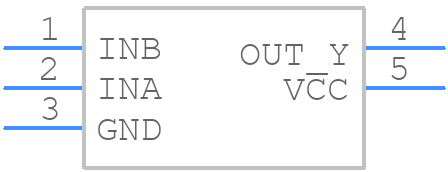 M74VHC1GT00DFT1G - onsemi - PCB symbol