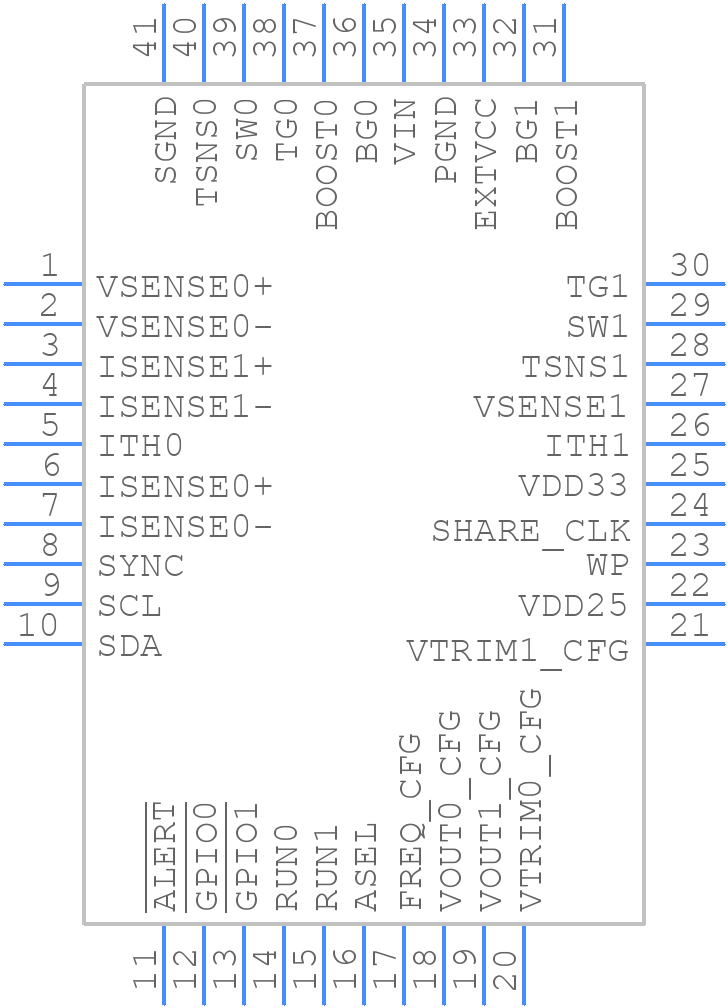 LTC3880EUJ-1#TRPBF - Analog Devices - PCB symbol