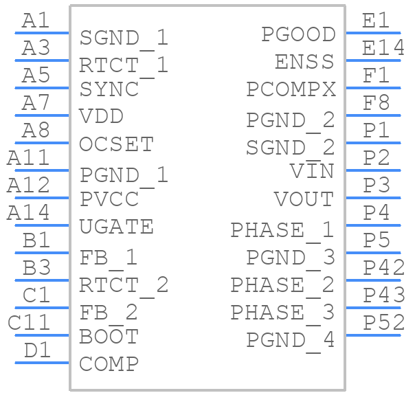 ISL8216MIRZ-T - Renesas Electronics - PCB symbol