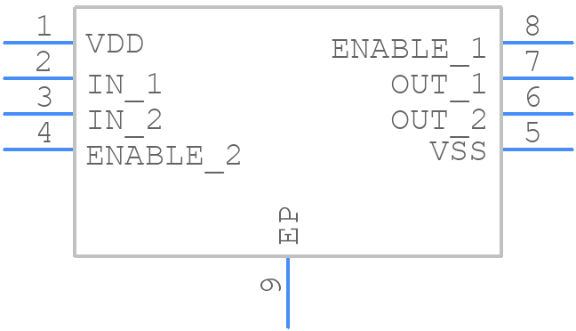 LMV112SDX/NOPB - Texas Instruments - PCB symbol