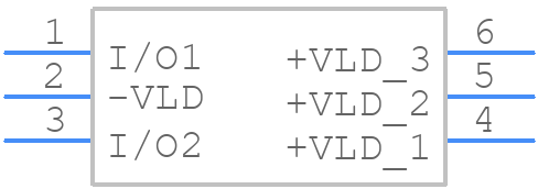 DSL03-010SC6 - STMicroelectronics - PCB symbol