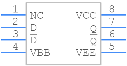 MC100EL16DG - onsemi - PCB symbol