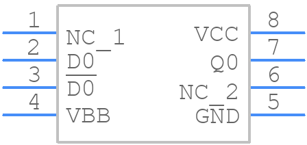 MC100ELT21DTG - onsemi - PCB symbol