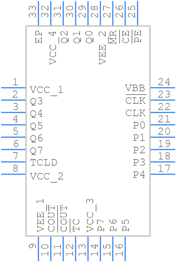 MC100EP016AMNG - onsemi - PCB symbol