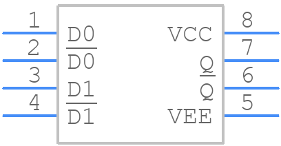 MC100EP05DTG - onsemi - PCB symbol