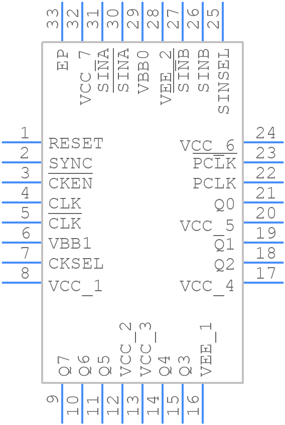 MC100EP445MNG - onsemi - PCB symbol