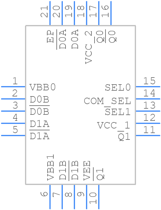 MC100EP56MNG - onsemi - PCB symbol