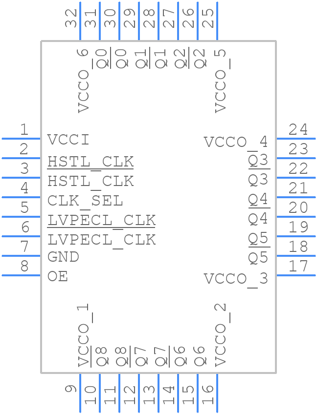 MC100EP809FAG - onsemi - PCB symbol