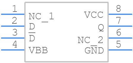 MC100EPT21DG - onsemi - PCB symbol