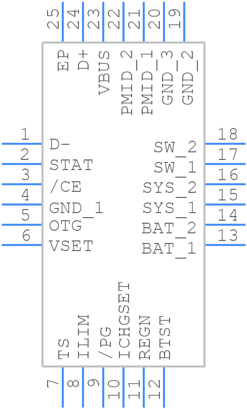 BQ25886RGER - Texas Instruments - PCB symbol