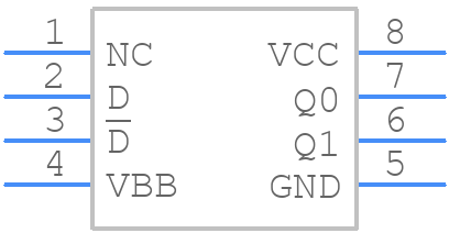 MC100EPT26DG - onsemi - PCB symbol
