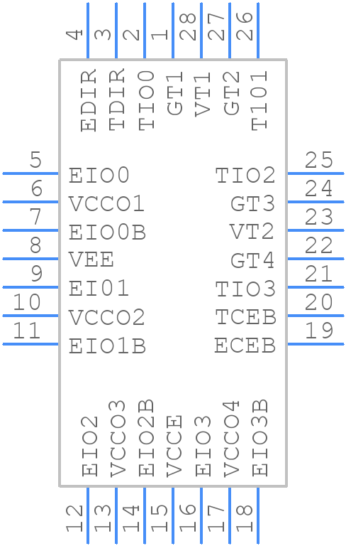 MC100H680FNG - onsemi - PCB symbol