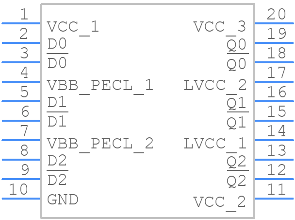 MC100LVEL92DWG - onsemi - PCB symbol