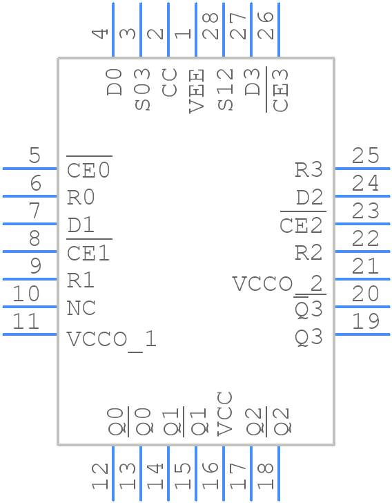 MC10E131FNG - onsemi - PCB symbol