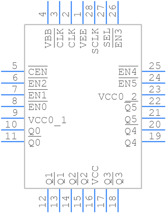 MC10E211FNG - onsemi - PCB symbol