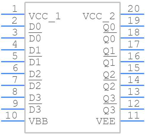 MC10EP17DTG - onsemi - PCB symbol