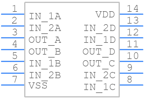 MC14011BDG - onsemi - PCB symbol