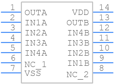 MC14012BDG - onsemi - PCB symbol