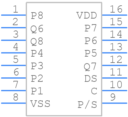 MC14014BDR2G - onsemi - PCB symbol