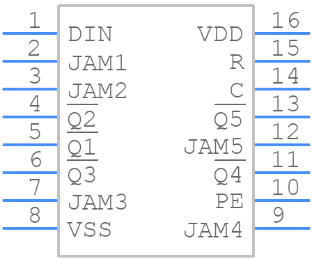 MC14018BDG - onsemi - PCB symbol