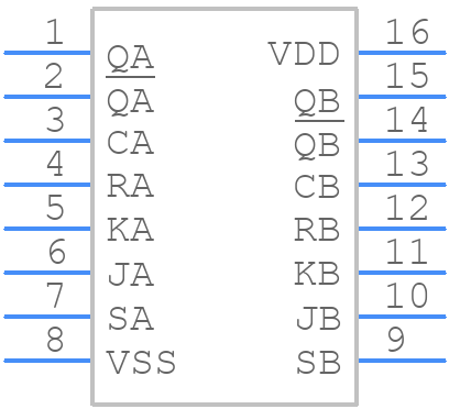 MC14027BDG - onsemi - PCB symbol