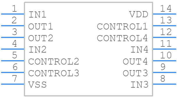 MC14066BDR2G - onsemi - PCB symbol