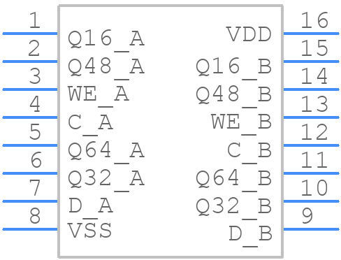 MC14517BDWR2G - onsemi - PCB symbol