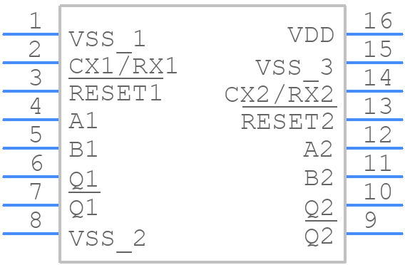 MC14528BDG - onsemi - PCB symbol