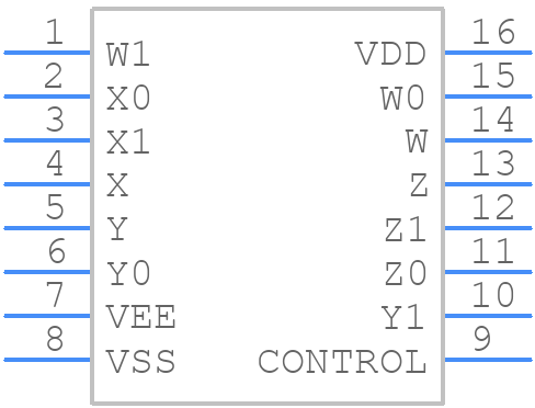 MC14551BDG - onsemi - PCB symbol