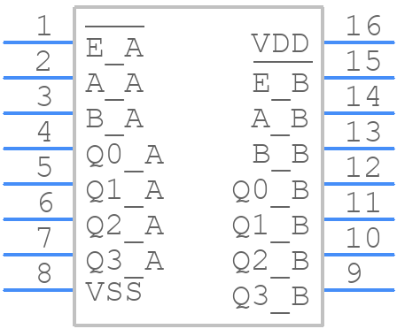 MC14555BDG - onsemi - PCB symbol