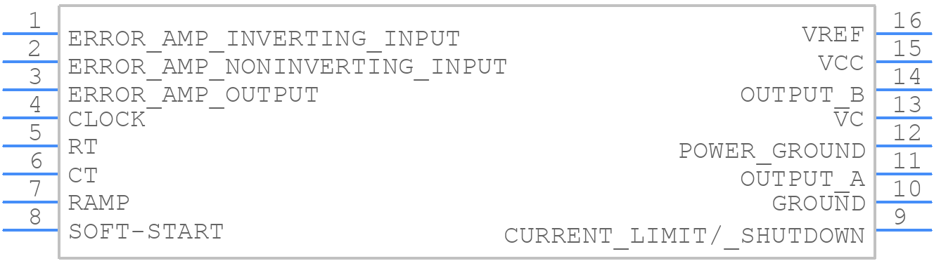 MC33025PG - onsemi - PCB symbol