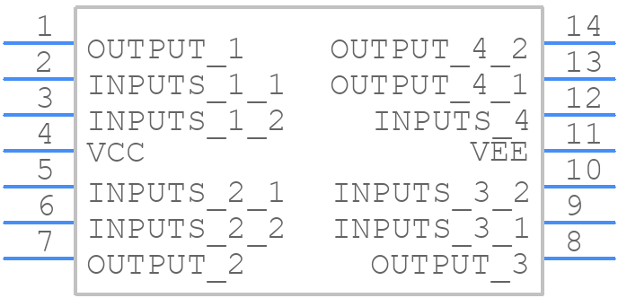 MC33079PG - onsemi - PCB symbol