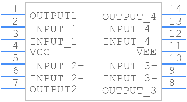 MC34074PG - onsemi - PCB symbol