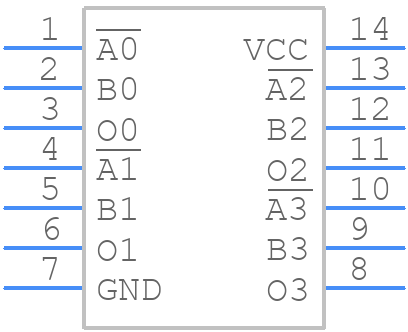 MC74AC125DG - onsemi - PCB symbol