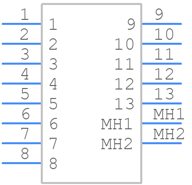 SSM-113-L-SV-BE-LC - SAMTEC - PCB symbol