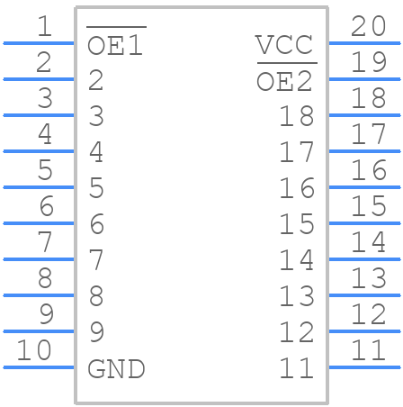 MC74AC541DWR2G - onsemi - PCB symbol