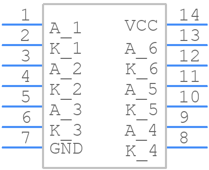 MC74ACT04DG - onsemi - PCB symbol